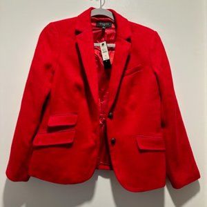 Talbots red wool blazer